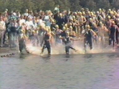 1987 Zomerjournaal: Spierdijk kwart-triathlon